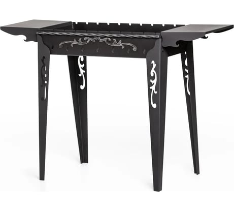 Садовый мангал с двумя боковыми полками GRATAR МС 740