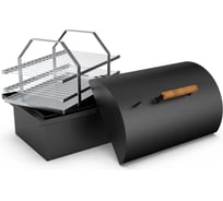 Коптильня двухъярусная с гидрозатвором с купольной крышкой GRILLUX Smoky Lux 55 BLACK ВЗР2265-1