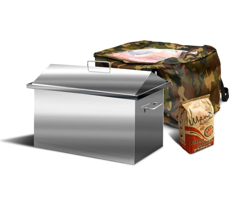 Коптильня из нержавеющей стали 2 мм AISI 430 Ольховый дым Фортуна КФ-7