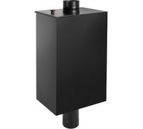 Бак на трубе 115 мм Везувий BLACK прямоугольный, 80 л, AISI 439 ВЗ12569