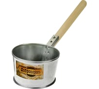Ковш для бани из оцинкованной стали Добропаровъ 1.2 л, 45 см, с деревянной ручкой 3098468