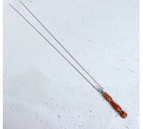 Шампур-спица двойной с деревянной ручкой СИМАЛЕНД 60 см 5207943