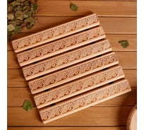 Коврик-сиденье Добропаровъ Русские узоры 34x34x1.5 см 5177469