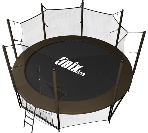 Батут UNIXline Black&Brown 12 ft inside TRUBB12IN