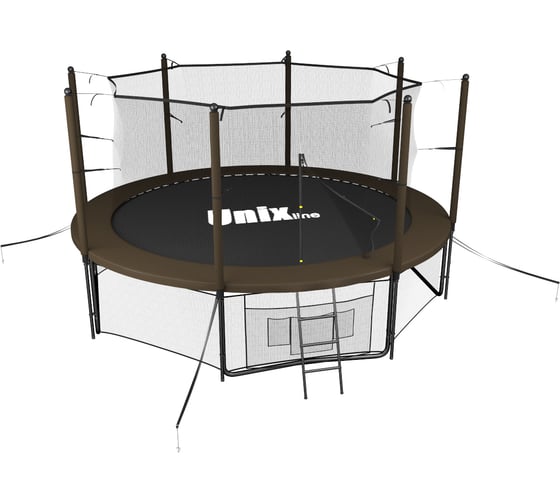 Батут UNIXline Black&Brown 12 ft inside TRUBB12IN