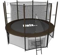 Батут UNIXline Black&Brown 8 ft inside TRUBB8IN