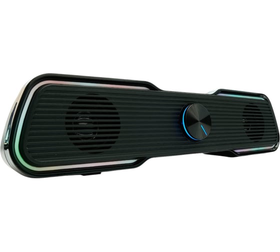 Саундбар Gembird 2.0, 6Вт, пластик, рег.громкости, RGB подсветка, черный SPK-320