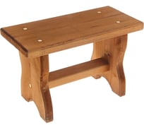 Низкая мореная лавочка Добропаровъ 35x17x22 см, липа 1300139