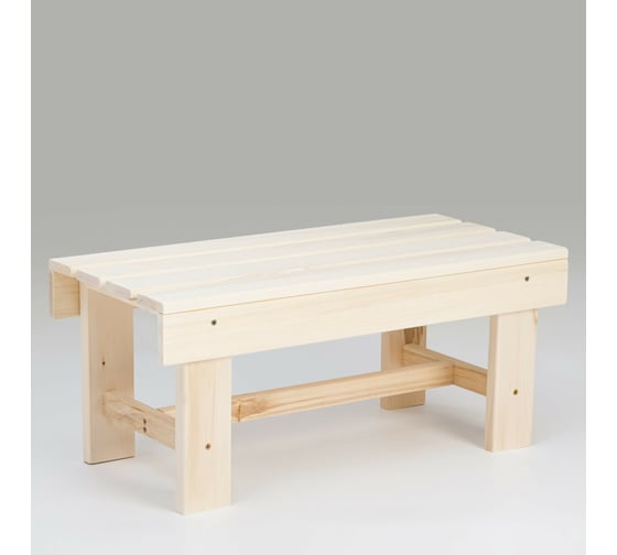 Низкая лавочка (наличник) из липы Добропаровъ 70х33х30 см 1176995