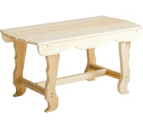Лавка с фигурными ножками из липы Добропаровъ 90х40х43.5 см 1176991