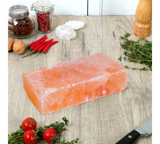 Шлифованный кирпич из гималайской соли Добропаровъ 20x10x5 см 4274663 1