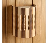 Деревянный полукруглый абажур Добропаровъ Волна Термо 29.5x23x16 см 4901768