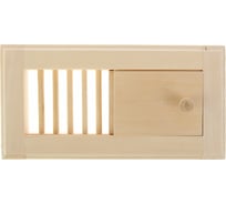 Вентиляционная крышка из липы Добропаровъ 30x12 см, с задвижкой 1311770