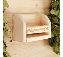 Полочка для масел Добропаровъ Добрая баня 4 пузырька, 17x11 см 2310779
