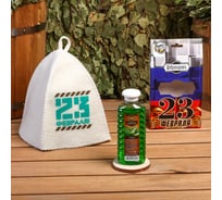 Подарочный набор Добропаровъ шапка 23 февраля и шампунь 4796263