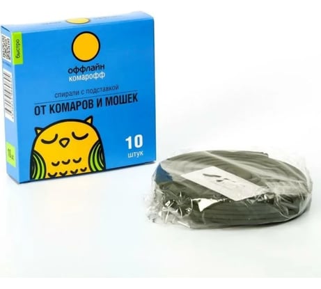 Спирали Комарофф оффлайн БЫСТРО в коробке 10 шт. OF01040201