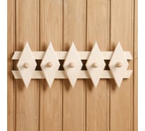 Вешалка Добропаровъ Ромбик, 5 крючков, 45x18 см, липа 1303185