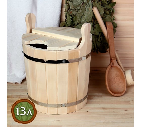 Запарник из липы Добропаровъ 13 л, с крышкой 3415627