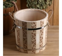 Запарник из липы Добропаровъ пластиковая вставка, 13 л, ручка-веревка 4980393