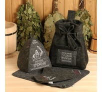 Набор для бани Добропаровъ Русский мужик 4 предмета 7712089