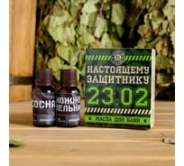 Набор Банная забава Настоящему защитнику 2 масла, 15 мл 4572641