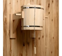 Обливное устройство Добропаровъ из липы, 15 л, нержавеющая вставка 3894883