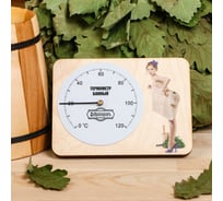 Термометр для бани Добропаровъ Дамочка, 15.2x11 см 3821174