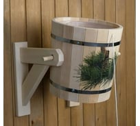 Обливное устройство Добропаровъ Еловая ветка, из липы, 13 л, пластиковая вставка 6630303