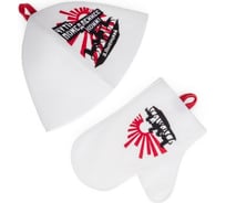 Набор для бани: шапка, рукавица СОЮЗПАР Коллекция В. Высоцкий Кони 43621 SC-4HS