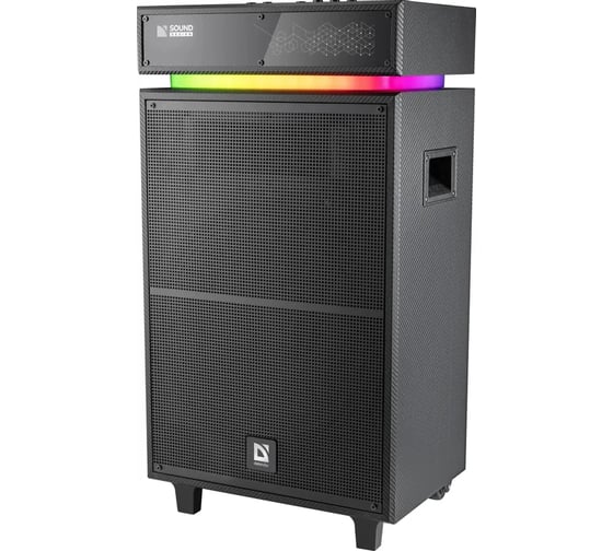 Портативная колонка DEFENDER Sound Factory 140Вт, BT/USB/TF/FM/15/wooden 65093
