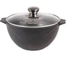 Казан для плова Мечта АП Гранит black 10 л, со стеклянной крышкой 511802