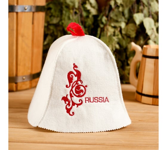 Колпак для бани Добропаровъ Russia, белый 1088554