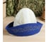 Шапка с вышивкой для бани Добропаровъ Казахстанский колпак мужской, с золотыми и голубыми узорами 7317744 5