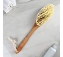 Банная щетка с ручкой СИМАЛЕНД искусственная щетина, 390x70x16 мм 3834589