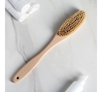 Банная щетка из натуральной щетины СИМАЛЕНД 390 мм 1901234 4624577