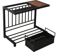 Стационарный мангал со столиком и дровницей BOYSCOUT ЛОФТ 930x510x1000 мм 61581