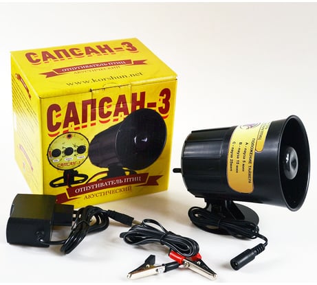 Биоакустический отпугиватель птиц Коршун Сапсан-3 от мелких птиц 1