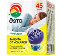 Комплект: жидкость от летающих насекомых 45 ночей флакон 30 мл с электрофумигатором ДЭТА 1 66700605