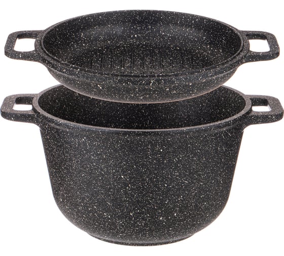 Казан с крышкой гриль Agness MIDNIGHT 5 л 899-240