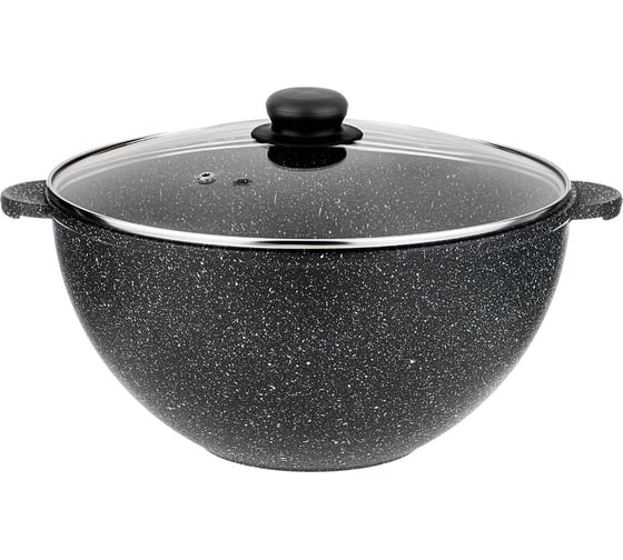 Казан со стеклянной крышкой Agness MIDNIGHT 6 л 899-230