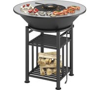 Комплект: чаша, подставка, плита, решетка чугунная 450 мм, крышка Везувий Fantastic Grill диаметр 1000 О-120118