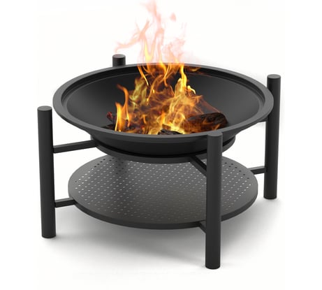 Чугунная костровая чаша Везувий Fantastic Ø 700 Люкс чаша, подставка люкс, крышка О-12013