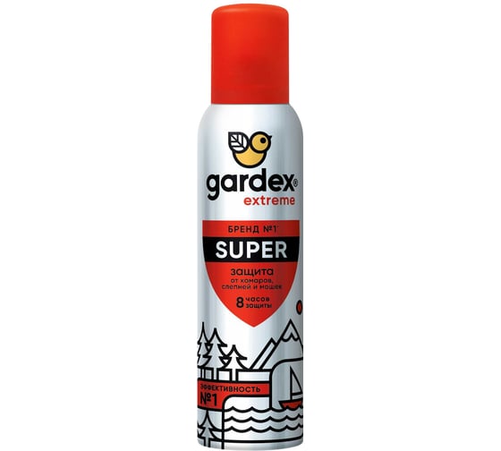 Аэрозоль от комаров и других насекомых Gardex Extreme Super 150 мл 0140/1 1