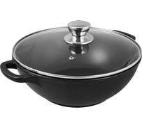 Литой казан Традиция готовить с любовью Комфорт 28 см, 4 л, стеклянная крышка ТК0283