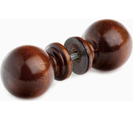 Деревянная ручка-кнопка Ликон лак, тёмная, с малым глазком 6245
