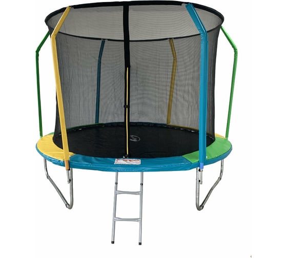 Батут с защитной сеткой внутрь и лестницей SportElite 10FT 3.05 м, FLY фиберглас FR-60-10FT 1