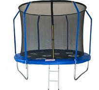 Батут с принтом, защитной сеткой (внутрь) и лестницей SportElite 12FT PLAY 3.66 м, фиберглас FR-80-12FT