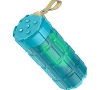 Портативная колонка Hoco HC7 синий павлин, LED подсветка 6931474749772