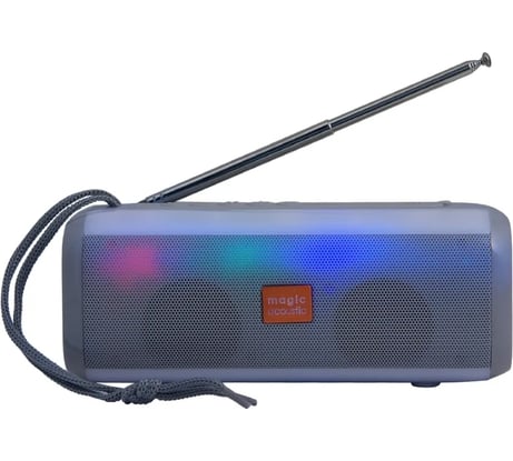 Портативная колонка Belsis Magic Acoustic Vega с Bluetooth 5.0, 73x75.5x182.7 мм, 2x3 Вт, серый SK1024GY