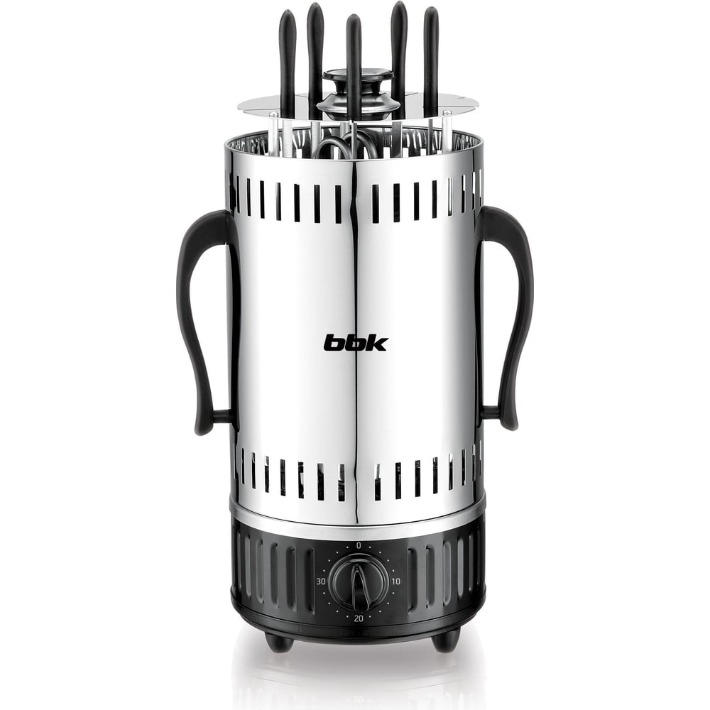 Электрическая шашлычница bbk BBQ601T нержавеющая сталь/черный 00 ...